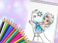 Игра Удивительная книжка-раскраска принцессы онлайн