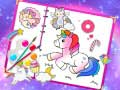 Игра Сказочный милый единорог: Книжка раскраска онлайн