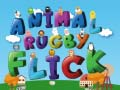 Игра Бросок в регби Животные онлайн