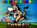 Игра Назад в школу Книжка-раскраска: осёл онлайн