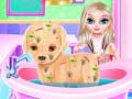 Игра Малышка Эльза: Операция на щенке онлайн