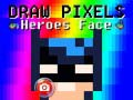 Игра Нарисовать лицо героев пикселями онлайн