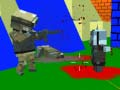 Игра Стрельба зомби в блоковом мире онлайн