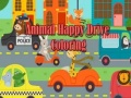 Игра Счастливый драйв животных Раскраска онлайн