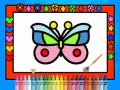 Игра Цвет и украшение бабочек онлайн