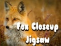 Игра Пазл крупным планом Лиса онлайн