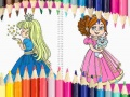 Игра Красивые принцессы: Книжка раскраска онлайн