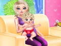 Игра Ледяная принцесса Ребенок родился онлайн