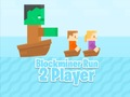 Игра Бегущий блочный шахтер: 2 игрока онлайн