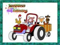 Игра Страницы раскраски: Трактор онлайн