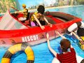 Игра Аварийно-спасательная лодка на пляже онлайн