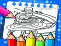 Игра Книжка-раскраска Капитан Америка онлайн