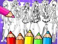 Игра Монстр Хай Книжка раскраска онлайн