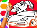 Игра Детская книжка-раскраска для мальчиков онлайн