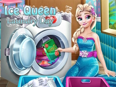 Игра Ледяная королева: День стирки онлайн