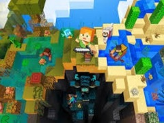 Игра Картины по номерам: Нубик и Мобы шахты онлайн