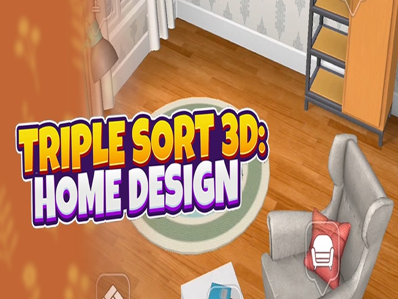 Игра Тройная сортировка 3D: Дизайн дома онлайн