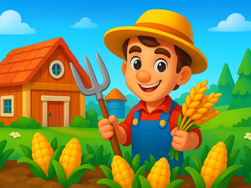 Игра Семейная ферма: строй и собирай урожай онлайн