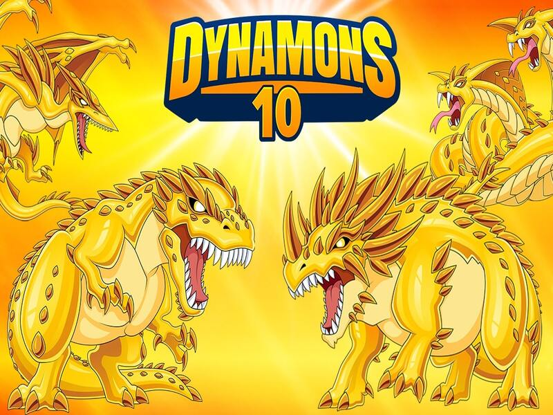 Игра Динамоны 10 онлайн