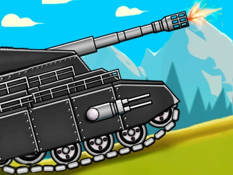 Игра Танковая ярость: Битва с боссом 2D онлайн