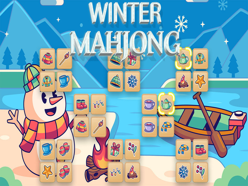 Игра Зимний маджонг онлайн